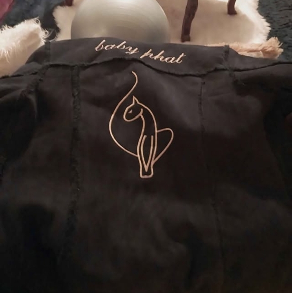 Beautiful Black Baby Phat Shearling Maxi Length Coat. Size: Small - Picture 4 of 5